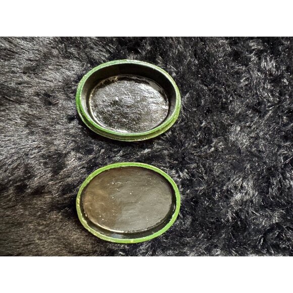 Hand-Painted Oval Wooden Trinket Box With Bird Ducks Motif & Floral Design - Picture 4 of 6